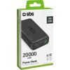 Powerbanka SBS TTBB20000PD20K 20000 mAh 20W PD USB-C, USB-A, Micro-USB - černá