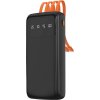Univerzální powerbanka Dudao K6Pro 10000mAh s USB kabelem, USB typu C, Lightning černá (K6Pro-black)