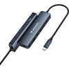 USB-C Hub 6 v 1 Wozinsky WHBC10Y4S Multifunkční, hliníkový, s 25cm kabelem - šedý