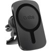 Držiak na smartfón SBS TESUPWIR15WMS s nabíjačkou kompatibilný s MagSafe - čierny