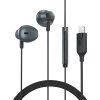 Slúchadlá do uší Acefast L1 s Lightning konektorom, mikrofónom a diaľkovým ovládaním 1,2 m - čierne