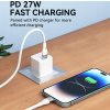 Wozinsky WSTCL2 Lightning / USB-C PD 27W kábel 2 m - biely