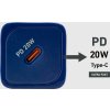 SBS TETRGAN1C20B 20W GaN nástěnná nabíječka s Power Delivery - modrá