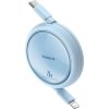 USB Cable Baseus Free2Pull USB-C to iP 20W 1m (blue)