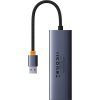 4in1 Hub Baseus UltraJoy USB-A to USB 3.0 + RJ45 (space grey)