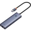 4in1 Hub Baseus UltraJoy USB-A to USB 3.0 + RJ45 (space grey)