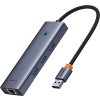 4in1 Hub Baseus UltraJoy USB-A to USB 3.0 + RJ45 (space grey)