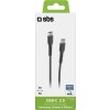 SBS TECABLETCC3M USB-C - USB-C 3m kabel - černý