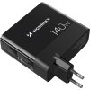 Wozinsky CGWCB 140W GaN nabíjačka do siete 3 x USB-C / 2 x USB-A - čierna