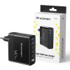Wozinsky CGWCB 140W GaN nabíječka do zásuvky 3 x USB-C / 2 x USB-A - černá