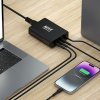 GaN Wozinsky WGCSB 240W USB-A / 3 x USB-C nástěnná nabíječka - černá