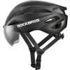 Cyklistická helma Rockbros s kšiltem, odnímatelné ochranné brýle s UV zářením, unisex - černá