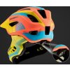 Dětská cyklistická helma Rockbros TT-32SOYB-S s odnímatelnou bradou, velikost S - žlutooranžová