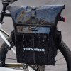 Cyklistická brašna Rockbros s funkcí batohu, vodotěsná, s úchytem na helmu 18l - černá