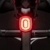 Zadné svetlo na bicykel Rockbros Q2S LED so systémom Smart Stop + kábel USB-C - USB-A - čierne