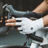 Cyklistické rukavice Rockbros Silniční Velikost: M - Černobílé
