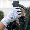 Cyklistické rukavice Rockbros Silniční Velikost: M - Černobílé