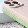 Silikonový kryt kompatibilní s MagSafe pro iPhone 15 Plus - černý