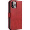 Peněženka se stojánkem pro iPhone 15 Pro Max s magnetem - červená
