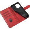 Peněženka se stojánkem pro iPhone 15 Pro Max s magnetem - červená