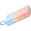 Powerbanka Baseus Popsicle 5200mAh 20W so vstavaným káblom Lightning (+ biely kábel Baseus Simple USB-C - USB-C 60W/20V/3A/30cm) - modro-oranžová