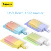 Powerbanka Baseus Popsicle 5200mAh 20W so vstavaným káblom Lightning (+ biely kábel Baseus Simple USB-C - USB-C 60W/20V/3A/30cm) - bielo-zelená