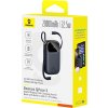 Powerbanka Baseus EnerFill FC31 20000mAh 22,5W s digitálnym displejom a 2 vstavanými káblami (USB-C + Lightning) - čierna