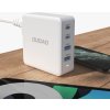 GaN 100W rychlonabíječka do zásuvky 2 x USB-C / 2 x USB Dudao A100EU - bílá