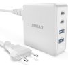 GaN 100W rýchla nabíjačka do siete 2 x USB-C / 2 x USB Dudao A100EU - biela