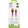 SBS TECABLEMICROC15R Kabel USB-A - USB-C 1,5 m - Červený
