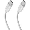 SBS TECABLETISSUETCC2G kábel 2 x USB-C 2m 60W s napájaním - sivý