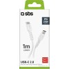 SBS TECABLETCC10W USB-C kabel - USB-C napájení 25W 1 m - bílý