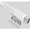 SBS TECABLETCC10W USB-C kábel - USB-C napájanie 25W 1 m - biely