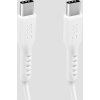 SBS TECABLETCC10W USB-C kábel - USB-C napájanie 25W 1 m - biely