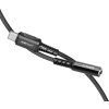 Adaptér USB-C na mini jack 3,5 mm Acefast C1-07 18 cm (černý)