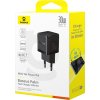 Nabíječka Baseus Palm 30W USB-C USB-A do zásuvky - černá