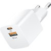 Wozinsky CMWCW 20W USB-C / USB-A nabíječka do zásuvky - bílá