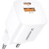 Wozinsky CMWCW 20W USB-C / USB-A nabíječka do zásuvky - bílá