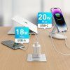 Wozinsky WWCEAC GaN USB-A USB-C 33W nabíječka do zásuvky - bílá