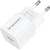 Wozinsky WWCEAC GaN USB-A USB-C 33W nabíječka do zásuvky - bílá