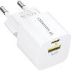 Wozinsky WWCEAC GaN USB-A USB-C 33W nabíječka do zásuvky - bílá
