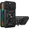 Hybrid Armor Camshield puzdro pre iPhone 14 Pro Max s krytom kamery, čierne