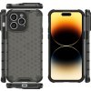 Hybridní armourovaný kryt Honeycomb pro iPhone 14 Pro Max, černý