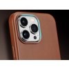 Pouzdro Dux Ducis Naples pro iPhone 14 Pro Max s magnetickou koženkou, hnědé, MagSafe