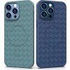 Woven kryt MagSafe pro iPhone 15 - fialový