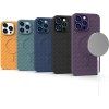 Woven kryt MagSafe pro iPhone 15 - fialový