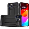 Hybridní Armor kryt na iPhone 15 Pro - černý