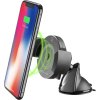 Univerzální držák CellularLine Pilot Active s přísavkou a funkcí bezdrátového nabíjení, černý