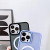 Magnetický barevný matný kryt pro iPhone 15 Plus - fialový