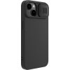 Silikonový kryt Nillkin CamShield Magnetic pro iPhone 14 Plus Magnetický kryt MagSafe s ochranou fotoaparátu, černý